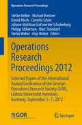Cover: Operations Research Proceedings 2012 - Springer