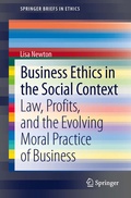 Cover: Business Ethics in the Social Context - Springer