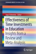Cover: Effectiveness of Time Investments in Education - Springer