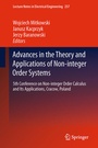 Cover: Advances in the Theory and Applications of Non-integer Order Systems - Springer