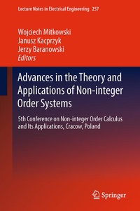 Enlarge image Cover: Advances in the Theory and Applications of Non-integer Order Systems - Springer