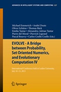 Cover: EVOLVE - A Bridge between Probability, Set Oriented Numerics, and Evolutionary Computation IV - Springer