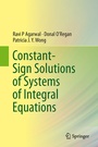 Cover: Constant-Sign Solutions of Systems of Integral Equations - Springer