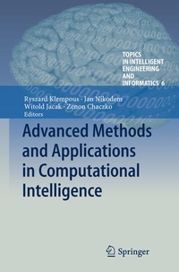Enlarge image Cover: Advanced Methods and Applications in Computational Intelligence - Springer