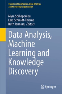 Enlarge image Cover: Data Analysis, Machine Learning and Knowledge Discovery - Springer