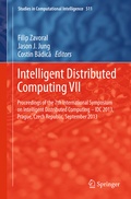 Cover: Intelligent Distributed Computing VII - Springer