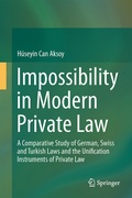 Bild: Impossibility in Modern Private Law - Springer