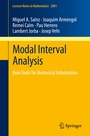 Cover: Modal Interval Analysis - Springer