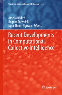 Enlarge image Cover: Recent Developments in Computational Collective Intelligence - Springer