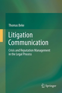 Abbildung von: Litigation Communication - Springer