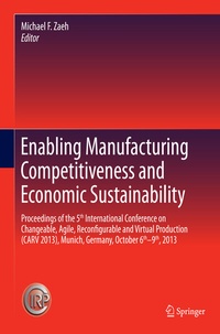 Enlarge image Cover: Enabling Manufacturing Competitiveness and Economic Sustainability - Springer