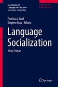 Cover: Language Socialization - Springer