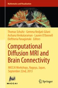Cover: Computational Diffusion MRI and Brain Connectivity - Springer