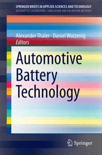 Enlarge image Cover: Automotive Battery Technology - Springer