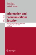 Cover: Information and Communications Security - Springer