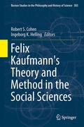 Cover: Felix Kaufmann's Theory and Method in the Social Sciences - Springer