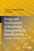 Cover: Design and Development of Knowledge Management for Manufacturing - Springer