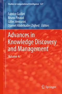 Enlarge image Cover: Advances in Knowledge Discovery and Management - Springer