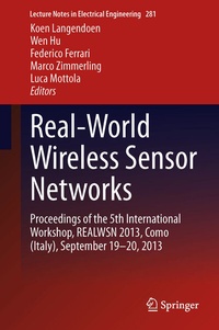 Enlarge image Cover: Real-World Wireless Sensor Networks - Springer