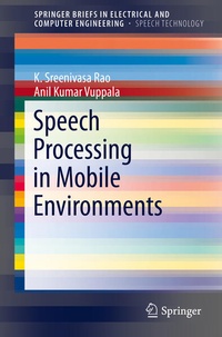 Enlarge image Cover: Speech Processing in Mobile Environments - Springer