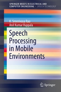 Enlarge image Cover: Speech Processing in Mobile Environments - Springer