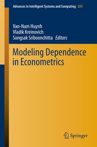 Enlarge image Cover: Modeling Dependence in Econometrics - Springer