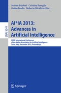 Cover: AI*IA 2013: Advances in Artificial Intelligence - Springer