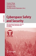 Cover: Cyberspace Safety and Security - Springer