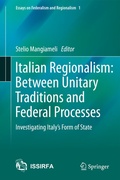 Cover: Italian Regionalism: Between Unitary Traditions and Federal Processes - Springer