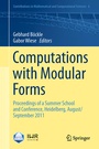 Cover: Computations with Modular Forms - Springer