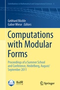 Cover: Computations with Modular Forms - Springer