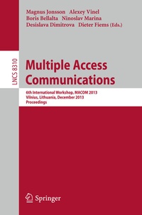 Enlarge image Cover: Multiple Access Communications - Springer