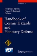 Cover: Handbook of Cosmic Hazards and Planetary Defense - Springer