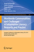 Cover: Worldwide Commonalities and Challenges in Information Literacy Research and Practice - Springer
