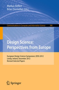 Bild vergrößern Bild: Design Science: Perspectives from Europe - Springer