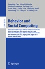 Cover: Behavior and Social Computing - Springer