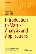 Cover: Introduction to Matrix Analysis and Applications - Springer