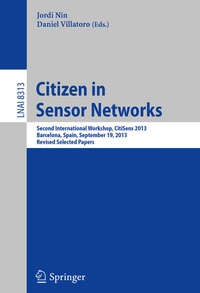 Enlarge image Cover: Citizen in Sensor Networks - Springer