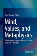Cover: Mind, Values, and Metaphysics - Springer