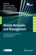 Cover: Mobile Networks and Management - Springer