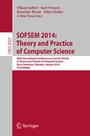 Cover: SOFSEM 2014: Theory and Practice of Computer Science - Springer