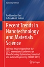 Cover: Recent Trends in Nanotechnology and Materials Science - Springer