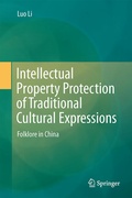 Cover: Intellectual Property Protection of Traditional Cultural Expressions - Springer