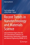 Cover: Recent Trends in Nanotechnology and Materials Science - Springer