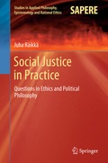 Cover: Social Justice in Practice - Springer