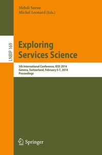 Bild vergrößern Bild: Exploring Services Science - Springer