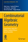 Cover: Combinatorial Algebraic Geometry - Springer
