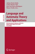 Cover: Language and Automata Theory and Applications - Springer