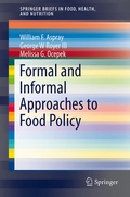 Cover: Formal and Informal Approaches to Food Policy - Springer