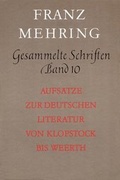 Cover: Gesammelte Schriften Band 10 - Dietz